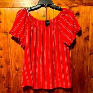 Red striped blouse